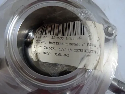NEW BFY-316L-S-2 316L 304382 BUTTERFLY VALVE