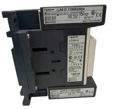 USED SCHNEIDER ELECTRIC LC1D115 CONTACTOR LX1D8F7 110V 50/60HZ COIL
