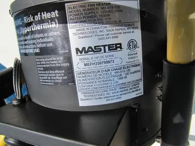 Used MASTER MASTER MH-515-120 Heaters California US | Bay Line Tool #1316359