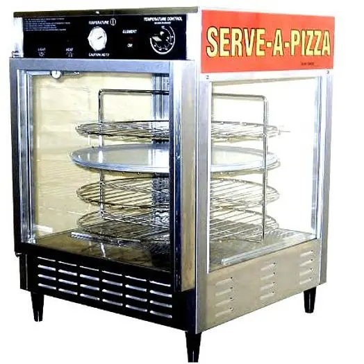 HEATED ROTATING PIZZA DISPLAY CABINET