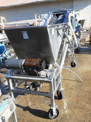 Conveyor, Screw, 10" x 7', S/st, Dbl, Incline, #S742038