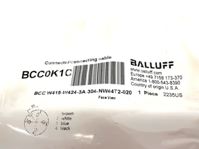 NEW BALLUFF HIGH PERFORMANCE WELDING CABLE, SPARK-RESISTANT, A-CODED