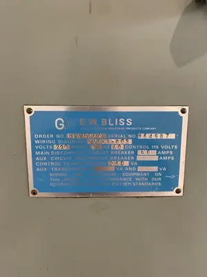 USED 1972 BLISS C-60