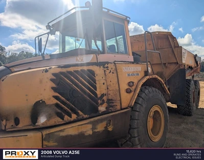 Used 2008 VOLVO A25E Articulated Dump Trucks Louisiana US | Proxy Equipment #1545563