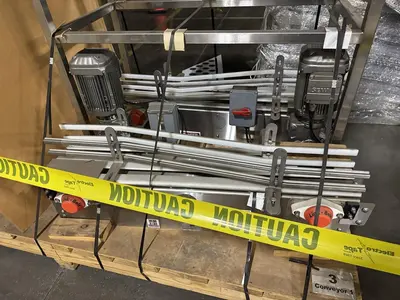 USED 2018 ALLIANCE INDUSTRIAL BOTTLE TRACK CONVEYOR SYSTEM
