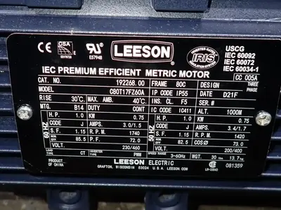 USED LEESON C80T17FZ60A