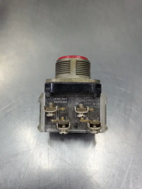 Used ALLEN BRADLEY 800T-XA Ser D Red Pushbutton Switch Switch Parts South Carolina US | Palmetto Automation #1160322