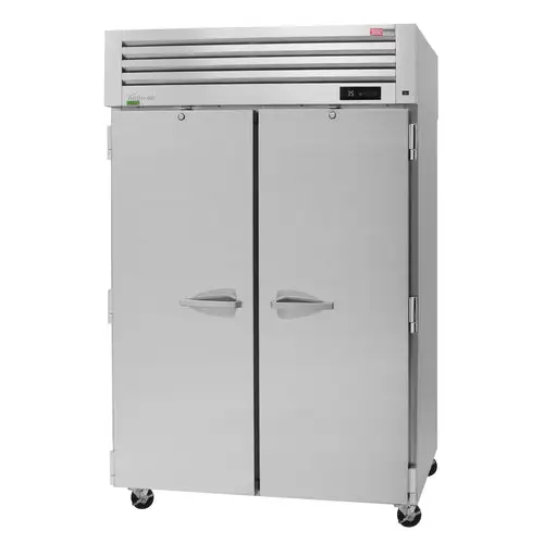 Turbo Air PRO-50R-PT-N 51 3/4" Two Section Pass Thru Refrigerator, (4) Left/Right Hinge Solid Doors, 115v