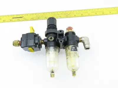 Norgren PTH-200-A1AA Air Pneumatic Filter Regulator Lubricator 1/4" NPT W/Valve