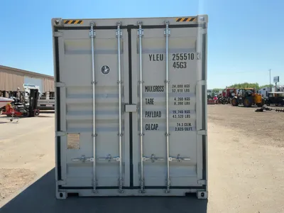 2026 40’L x 8’W x 9’ 6”T High Cube Shipping/Ground Container, swing doors on one end and four sets o...