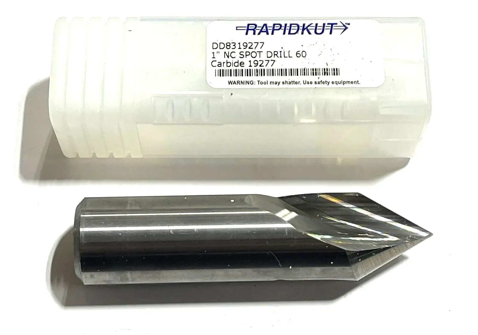 RapidKut 1" x 3-1/2" Solid Carbide Spotting Drill 60° Point USA Made