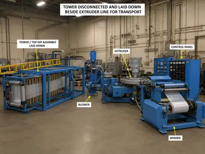 USED 2000 BRAMPTON ENGINEERING Blown Film Line