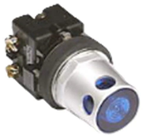 Eaton HT8GDBF3 Guarded Illuminated Pushbutton Switch, 24 Vac/dc, Blue [New]