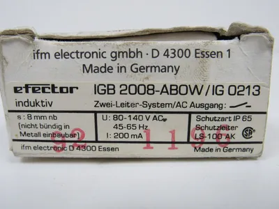 NEW EFECTOR IGB-2008-ABOW/IG-0213 PROXIMITY SENSOR IGB2008ABOWIG0213