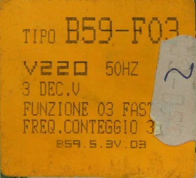 NEW FIBER B59-F03 IMPULSE COUNTER B59F03