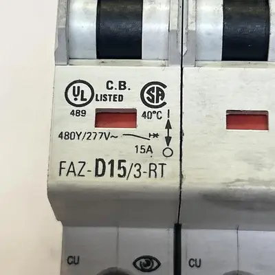 Used EATON FAZ-D15/3RT Miscellaneous Equipment (Electrical & Power) | Surplus Asset Holdings #1201635