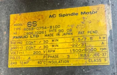 Used FANUC 345345345 Servo Motors California US | Amiron Machinery #1279146
