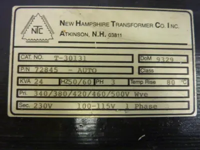 USED NEW HAMPSHIRE T-30131