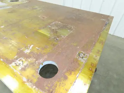 5/8" Steel Top Machine Base Welding Table Work Bench 65x31" Top 28-31" H