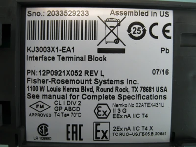 USED Emerson DeltaV KJ4001X1-BE1