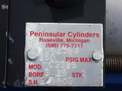 Peninsular Cylinder Pneumatic Cylinder Lot