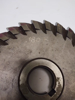 MORSE 7" x 3/4" x 1-1/4" HSS Double Angle Horizontal Milling Cutter - Tooth 28T