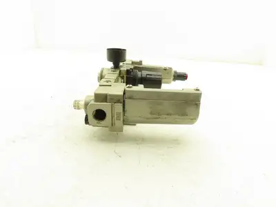 SMC AR3000-03-R Pneumatic Air Filter Regulator Check Valve Lubricator Assembly
