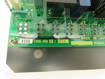 Fanuc A20B-1006-0663 Circuit Board and Switches for Robotic Brake Release Unit