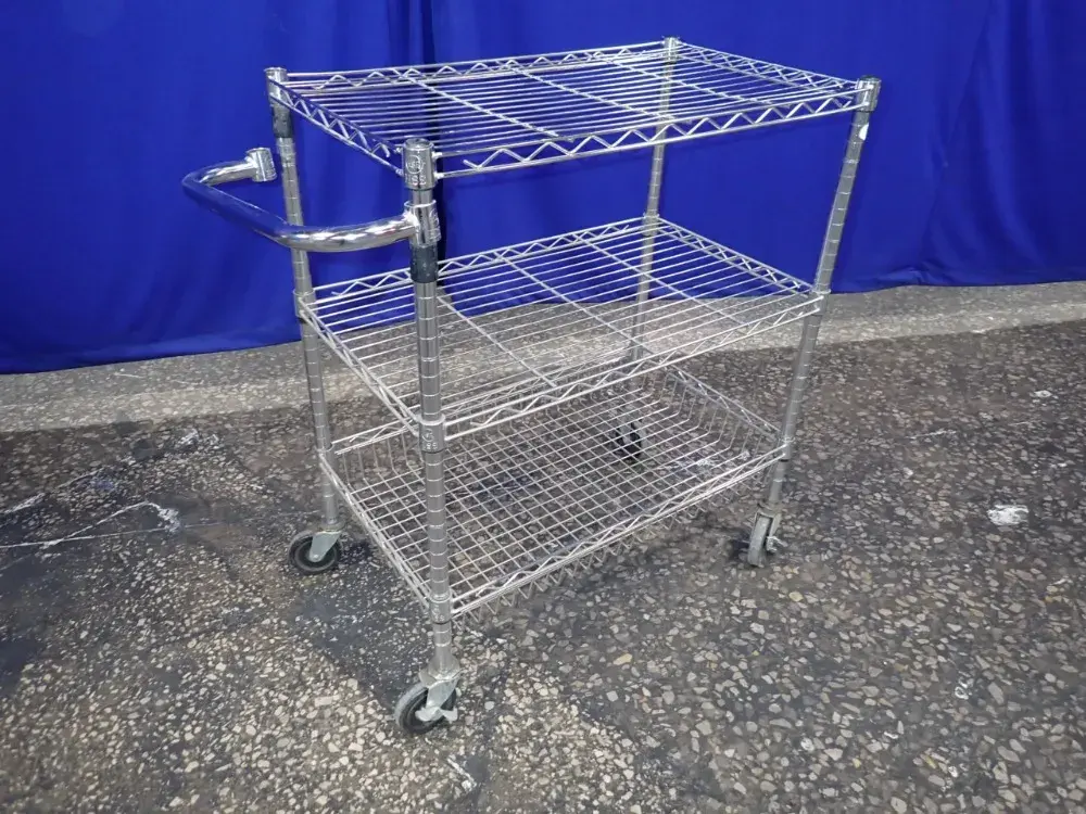 Uline 3 Shelves Wire Cart