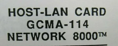 NEW BARBER COLMAN GCMA-114 HOST-LAN CARD NETWORK 8000 GCMA114