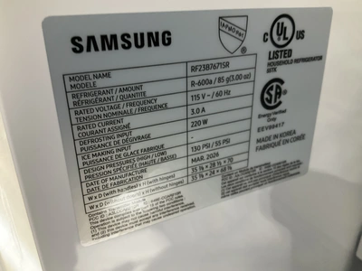 Used SAMSUNG RF23B7671SR Refrigerators Michigan US | Miedema Asset Management Group #1320872