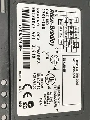 USED ALLEN BRADLEY 1734-IB8, RTB, MB