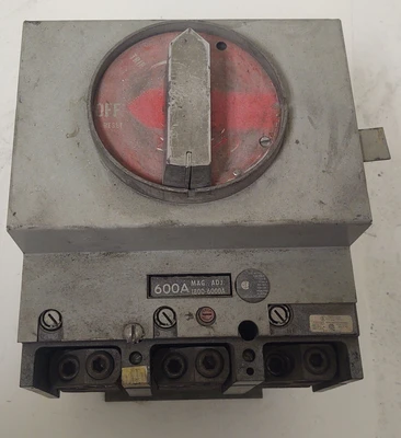 🔥 GE Rotary Machine Circuit Breaker 600 Amp, 600 Volts