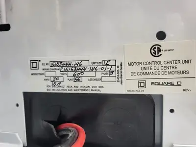 USED SQUARE D MODEL 6