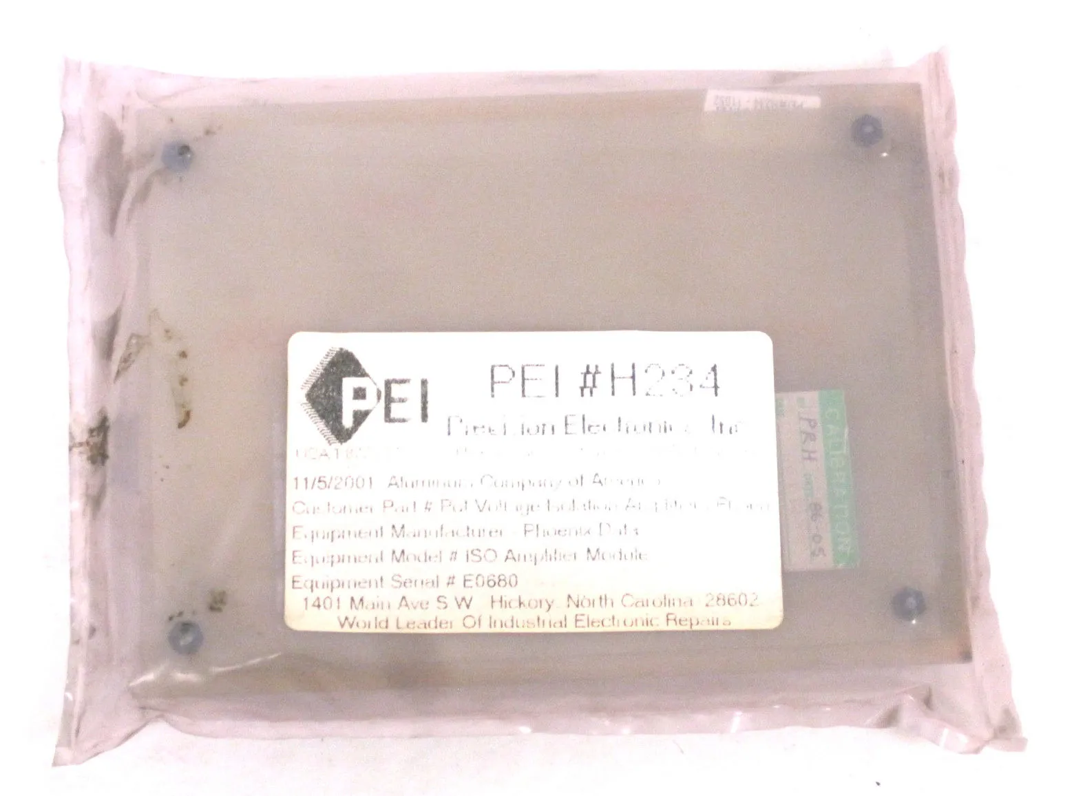 NEW PRECISION ELECTRONICS INC. H234-11052 ISO AMPLIFIER MODULE