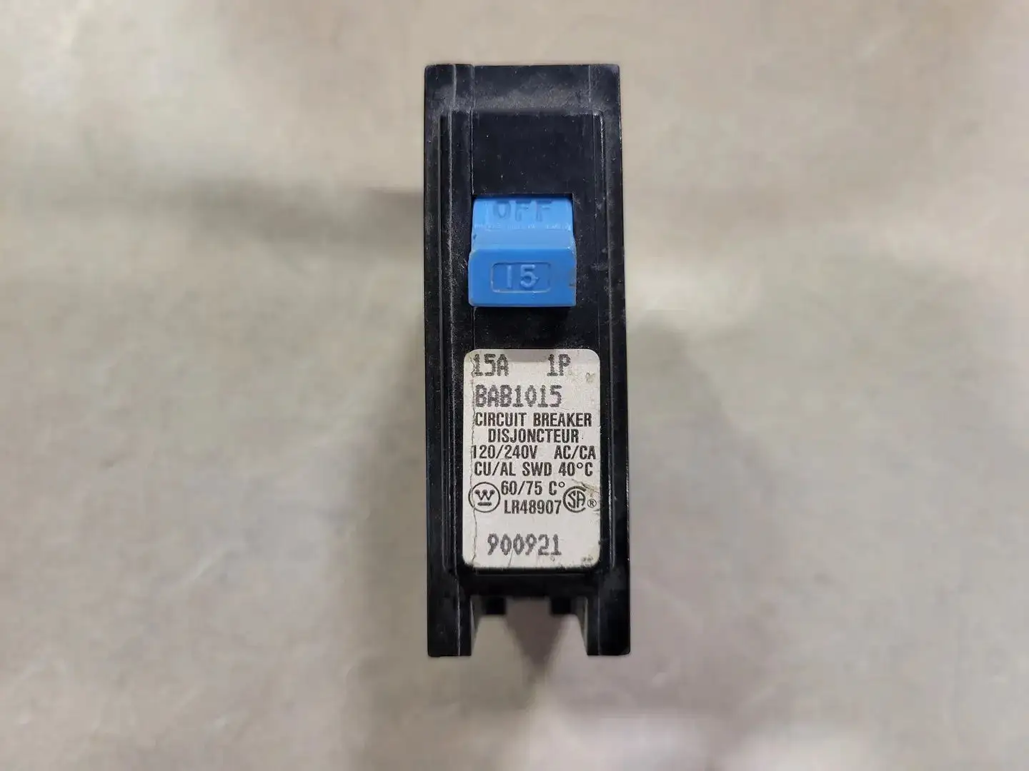 USED WESTINGHOUSE BAB1015