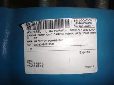 Hazelton pump casing
