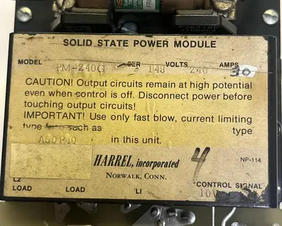 Used HARREL PM-240G Miscellaneous Equipment (Electrical & Power) Ohio US | Surplus Asset Holdings #1237580
