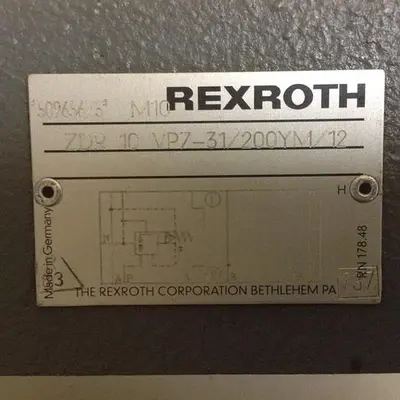 Used REXROTH ZDR10VP731200YM12 Valves/Fittings Michigan US | Ideal Machinery #1266055