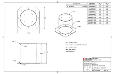 FANUC R-1000 Series Robot Riser – 1000mm – NEW