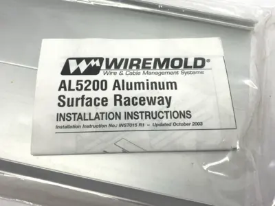 NEW WIREMOLD ALUMINUM BLANK COVER PLATE
