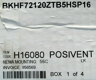 NEW BOSTON GEAR BKHF72120ZTB5HSP16 GEAR REDUCER 30:1