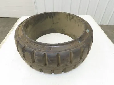ITL 22x9x16 Press-On Forklift Tire Solid Cushion Traction Tread Black