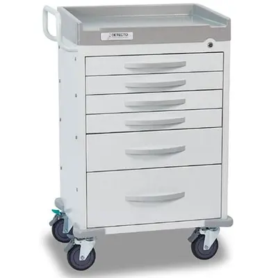 Used Detecto Detecto Rescue Series Anesthesiology Medical Cart, Tan Drawers - Detecto Furniture (Medical) Texas US | PT Medical Technologies #1458935