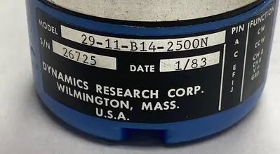 Used DYNAMICS RESEARCH CORP 29-11-B14-2500N Motion Controls Ohio US | Surplus Asset Holdings #1233589