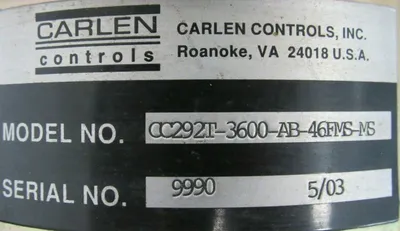 NEW CARLEN CONTROLS CC292T-3600-AB-46FMS-MS ENCODER CC292T3600AB46FMSMS