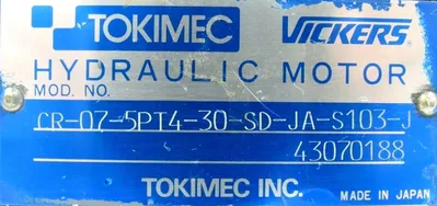 NEW VICKERS CR-07-5PT4-30-SD-JA-S103-J HYDRAULIC MOTOR CR075PT430SDJAS103J