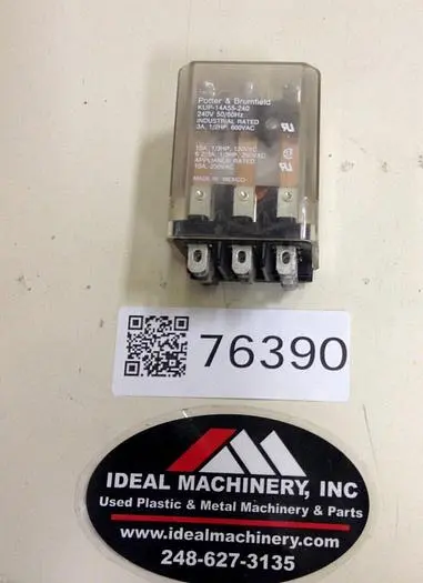 Used POTTER & BRUMFIELD KUP-14A55-240 Relays & Switches Michigan US | Ideal Machinery #595930