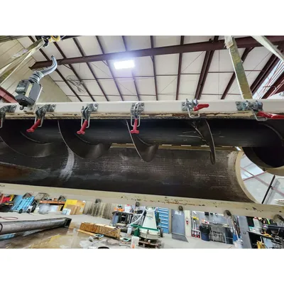 Used 12" Diameter X 9 ft Long Tubular Screw Conveyor