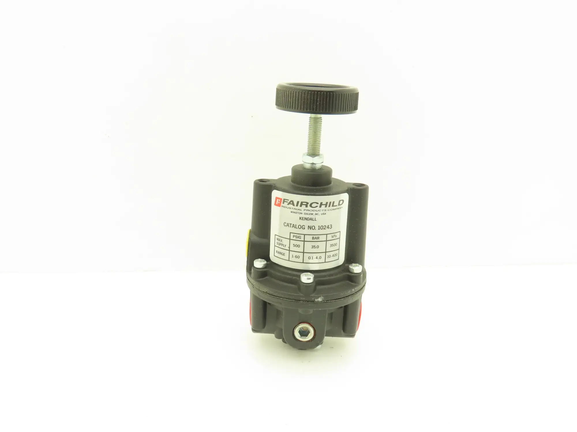 Fairchild 10243 Kendall Pressure Regulator 3/8" NPT 1-60PSI Range 500 PSI Max